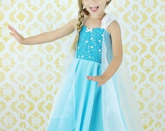 Elsa dress princess dress Frozen birthday party dress or portrait