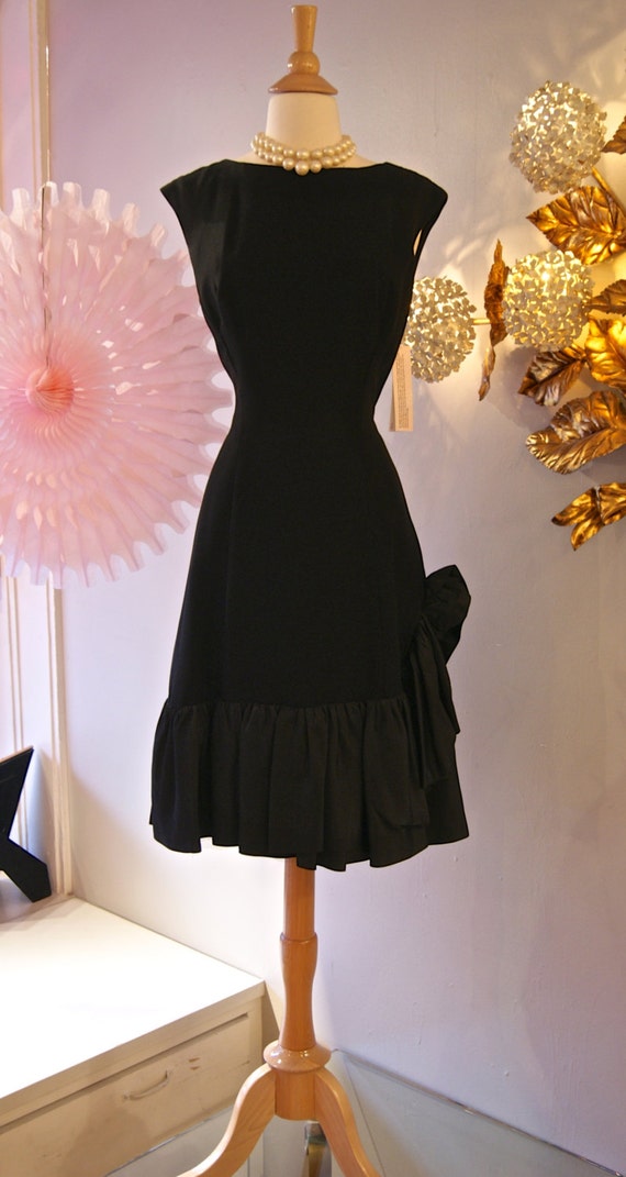 black 60's dress