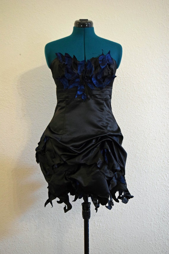 Midnight Fairy Dress an Upcycled Black Prom Dress Costume