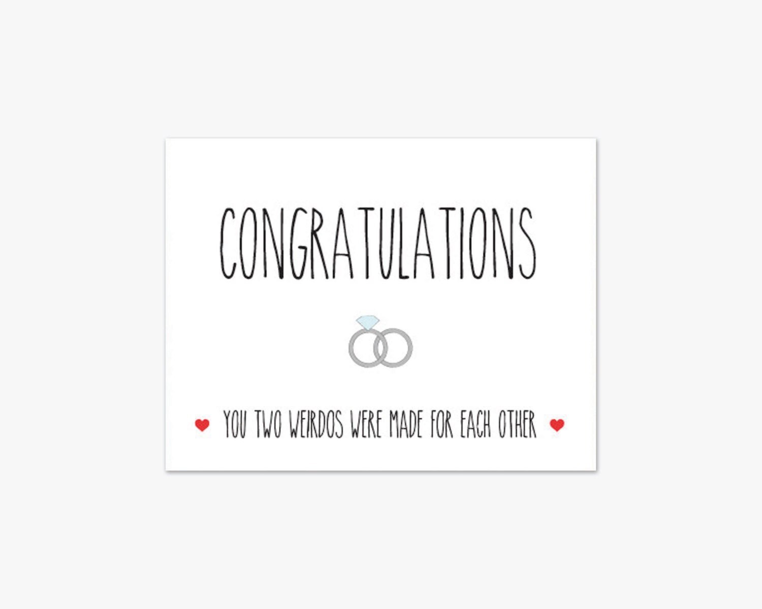 Funny Wedding Card Printable // by RememberNovemberInc on Etsy