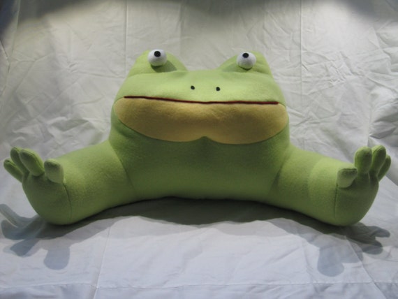 stuffed frog pillow