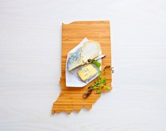 Indiana State Cutting Board,Father's Day Gift, Unique Wedding Gift, Personalized Gift, Summer Wedding GIft, Graduation Gift