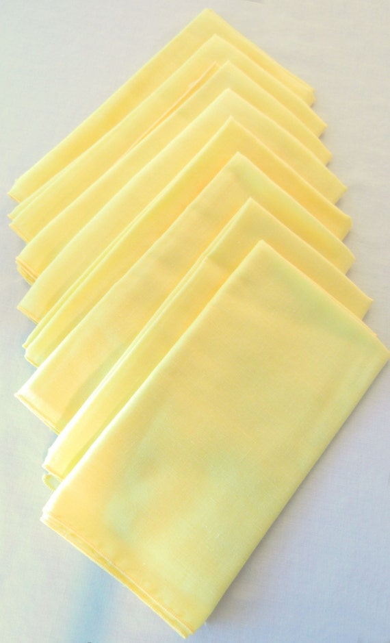 utopia bedding cloth napkins yellow
