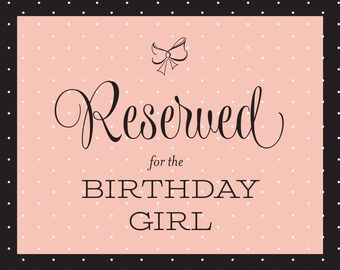Popular items for birthday girl sign on Etsy