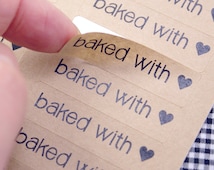 baked with love stickers