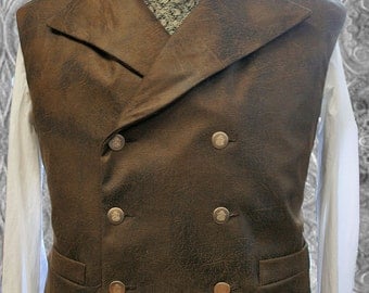 XL Steampunk Waistcoat Vest Sewing Pattern .PDF Instand download style 48 - to 58 chest