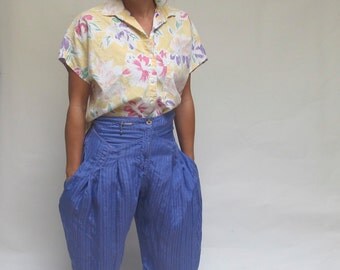 Waisted pattern to 90s  Pants Pants pants    parachute High  Parachute Harem baby Hammer Silk 80s