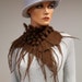 Wool scarf Collar -50% 'Milk chocolate'