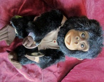 Steampunk OOAK Automaton Clapping Monkey puppet doll - il_214x170.545215212_bmo7