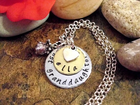 Personalised jewellery for granddaughter Clearance