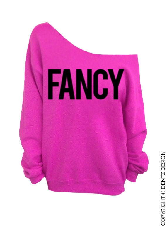 FANCY Pink Slouchy Oversized Sweatshirt by DentzDesign on Etsy