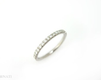 Diamond Eternity Band, Diamond Wedding Ring, Eternity Diamond Wedding Band, Stackable White Gold Diamond Eternity Ring, Diamond Wedding Ring