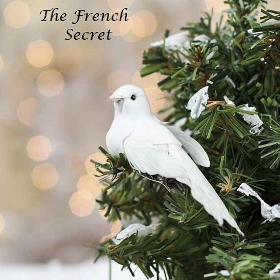 Christmas 6 White Dove Ornament Tree Topper Decoration Snow