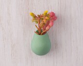 Wearable Planter Lapel Pin, in Mint Green