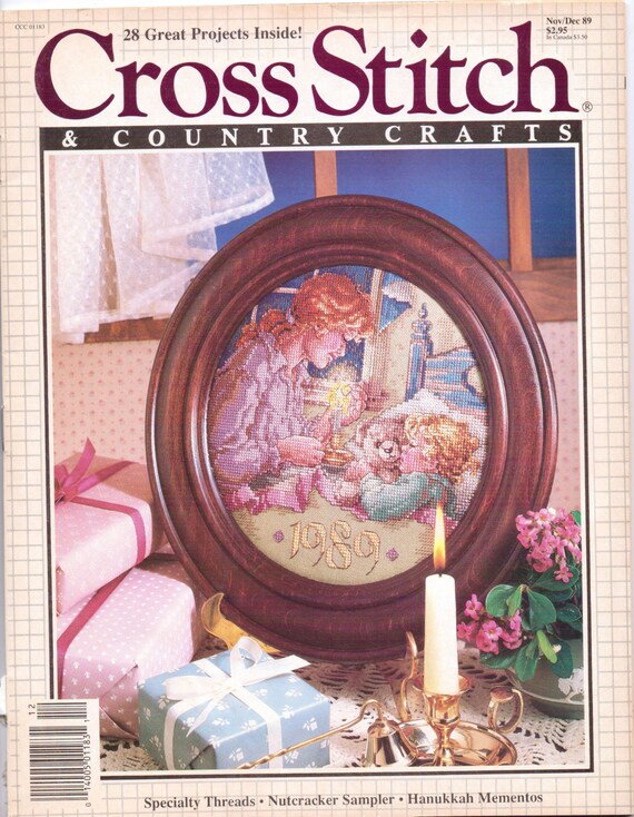 Vintage 1980s Cross Stitch & Country Crafts by CloesCloset on Etsy