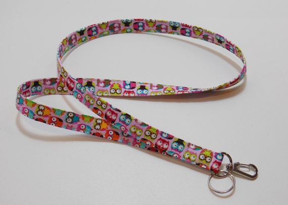 Teacher Lanyard Key Lanyard Fabric Lanyard Lanyard by belleadees