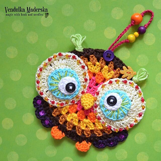 Crochet Owl Ornament Pattern