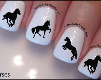 Horse Nail Decal Set 2 Horse Design Nail Art