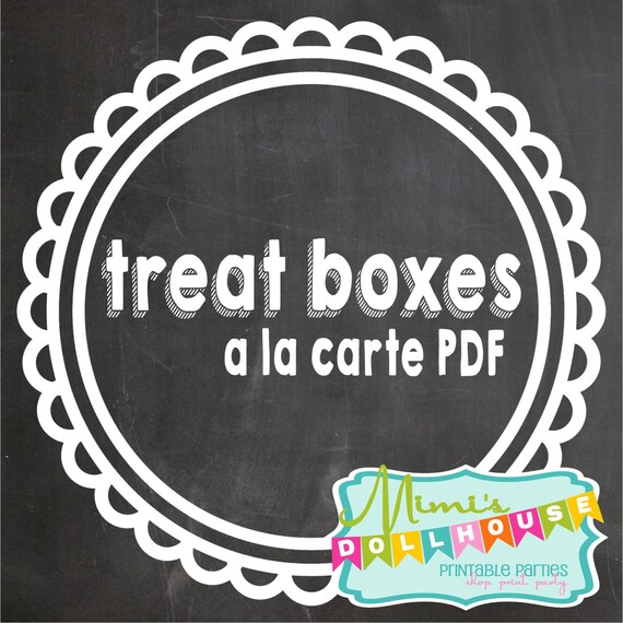 A la Carte Treat Boxes from any Mimi's Dollhouse Design PDF/JPEG Il_570xn