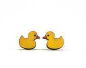 Rubber Ducky Earrings - Handmade - Laser Cut - Laser Cut Jewelry