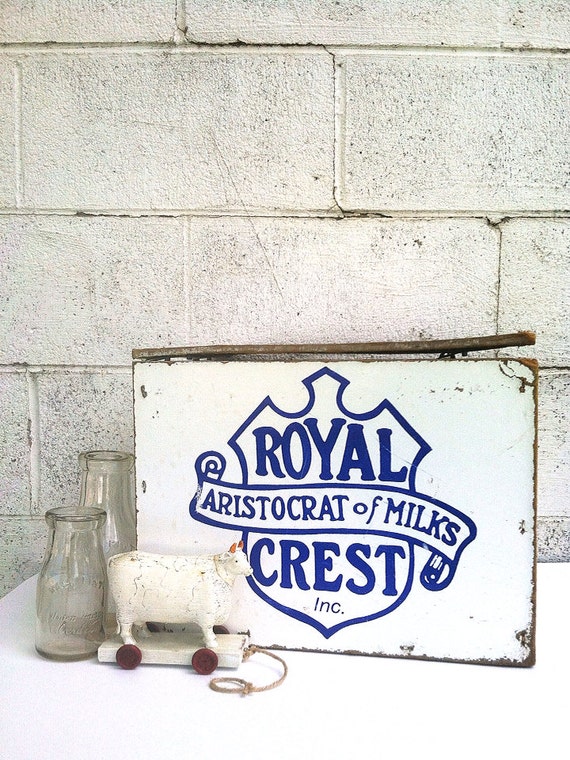 Milk Box Vintage Wood Crate Rustic Dairy Box Retro