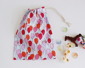 Fabric Treat Bags Set of 5 for Girl s  Goody Bags  Party Favor Bags ...