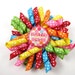 Birthday Polka Dot Hair Bow - Birthday Polka Dot Korker Hair Bow - Rainbow Hair Bow - Polka Dot Hair Clip - Birthday Hair Clip - Polka Dot