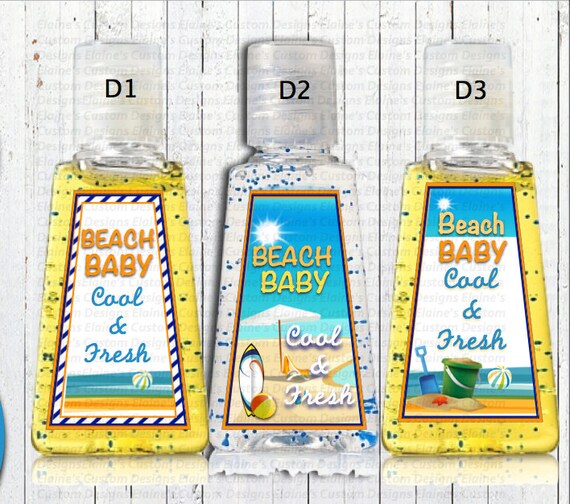 Items Similar To Printable Personalized Hand Sanitizer Favors Label On Etsy Personalized Sanitizer Label Template