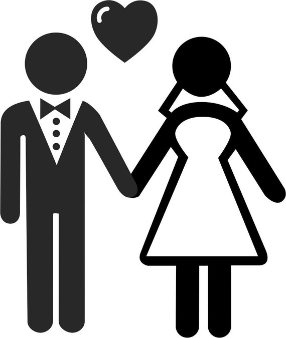 Mr and Mrs Just Married Decal by DECALifornia on Etsy
