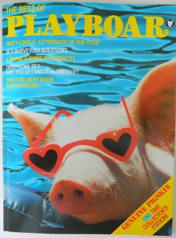 PLAYBOAR Magazine Spoof on Playboy 1988 Very Good Condition