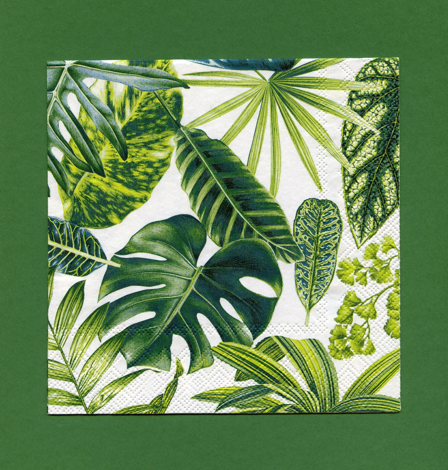 NAPKINS NEW PACKAGE Tropical Leaves by OneDayLongAgo on Etsy