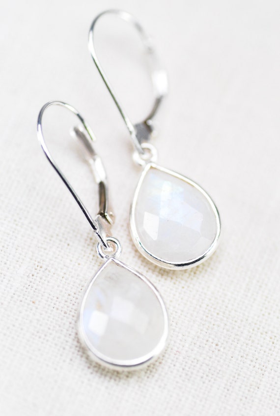 Keha earrings sterling silver moonstone earring silver