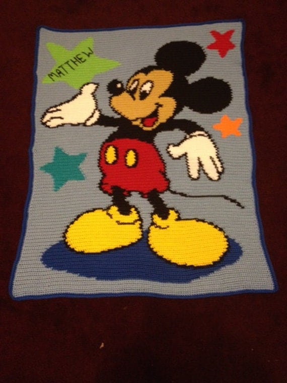 Mickey Mouse Crochet Blanket