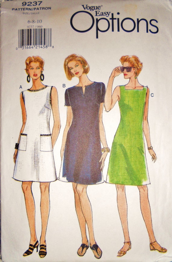 Vogue Pattern 9237 Summer Dress Easy by harmonycollectibles