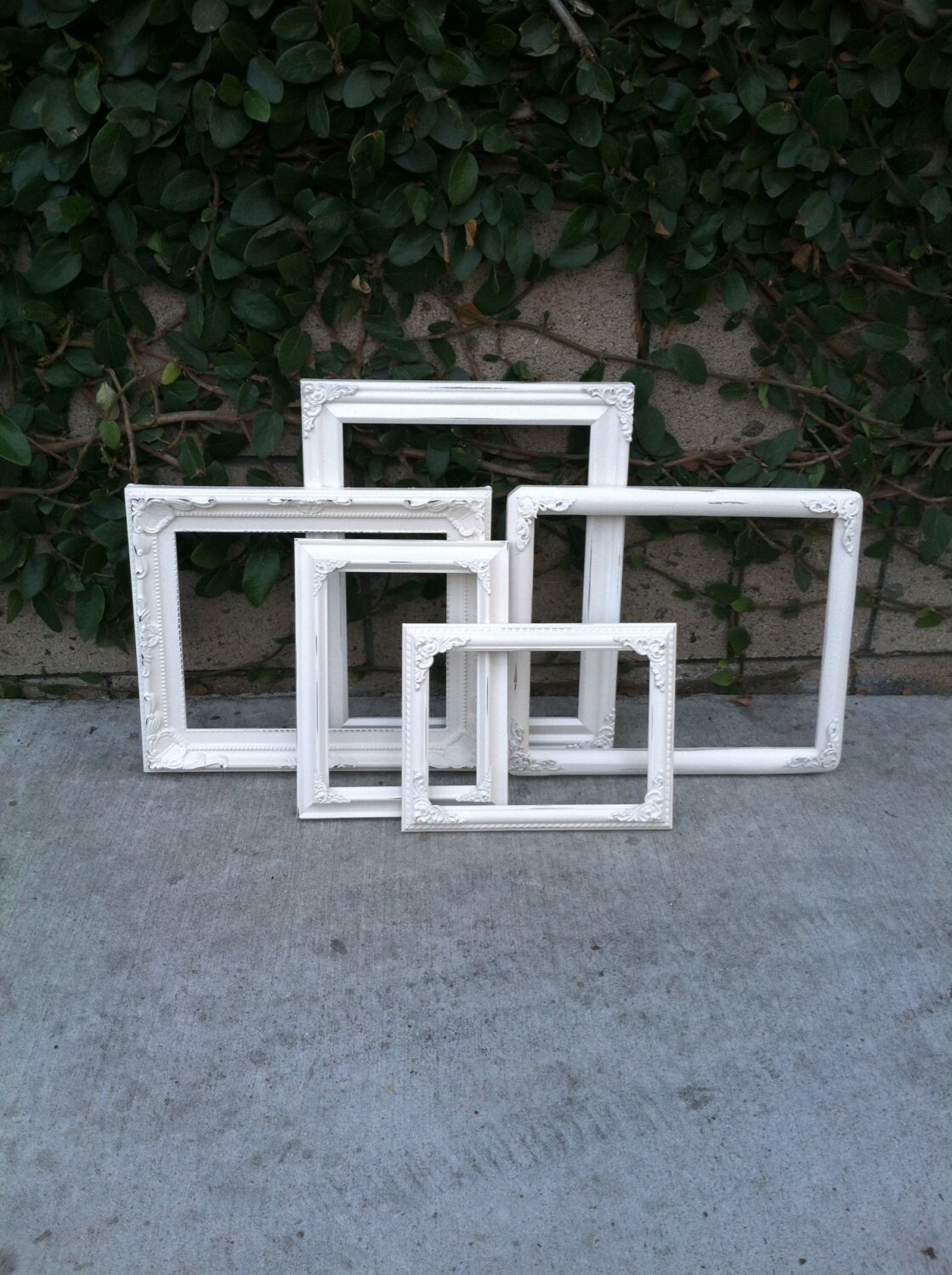 Set of 5 Ornate Picture Frames 8 x 10 & 5 x 7 by ThePaintedLdy