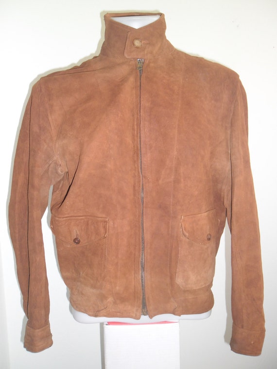 VTG 30's Stunning Sport Deerskin Leather Jacket by BoutiqueEtsy