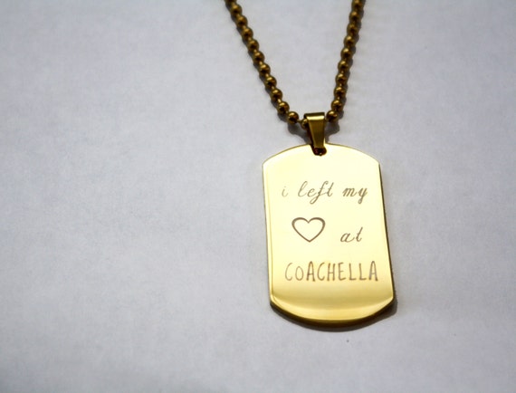 Dog Tag Necklace - COACHELLA Dog Tag Necklace - COACHELLA