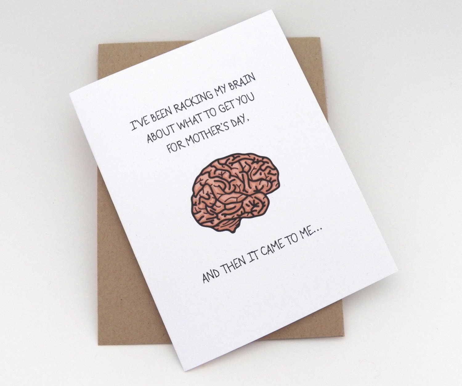 Funny Mother's Day Card Racking My Brain Recycled