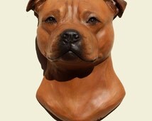 staffordshire bull terrier sculpture