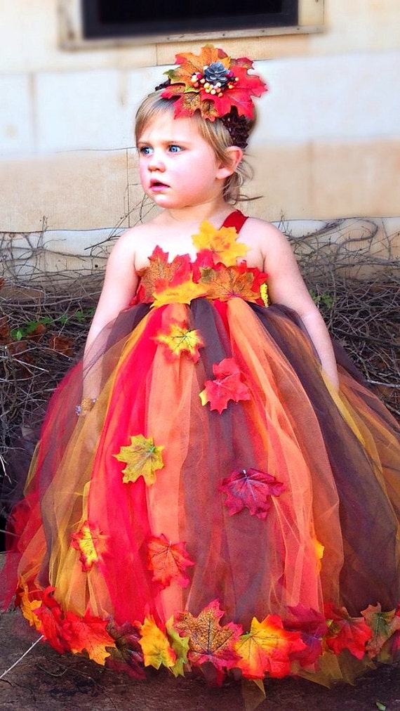 autumn leaves and wedding dresses