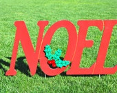 Items similar to Noel Outdoor Christmas Holiday Yard Art Sign on Etsy