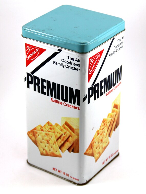 Premium Saltine Tin Vintage Nabisco Saltine by tenpennygray