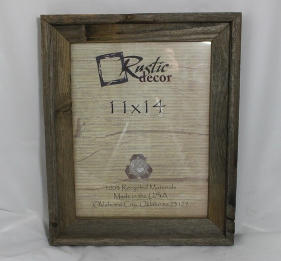 11x14 Rustic Barn Wood Signature Wall Frame by RusticDecorFrames