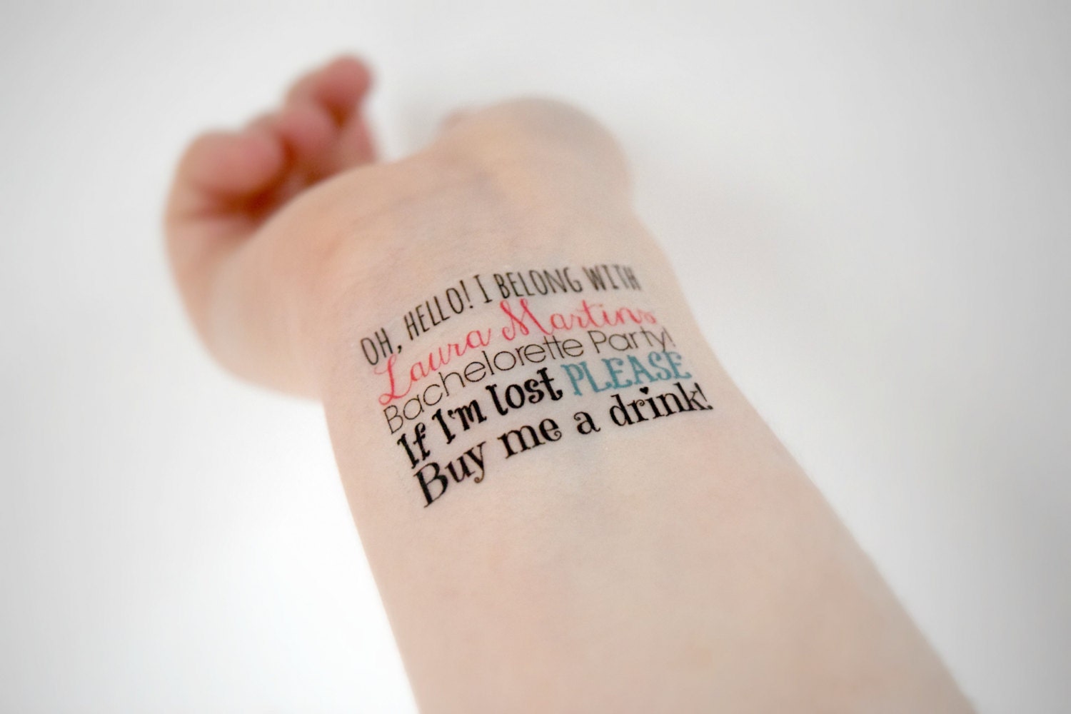 bachelorette party temporary tattoos custom set of 6 unique bachelorette party temporary tattoos custom set of 6 unique