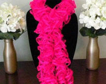 Popular items for neon pink scarf on Etsy