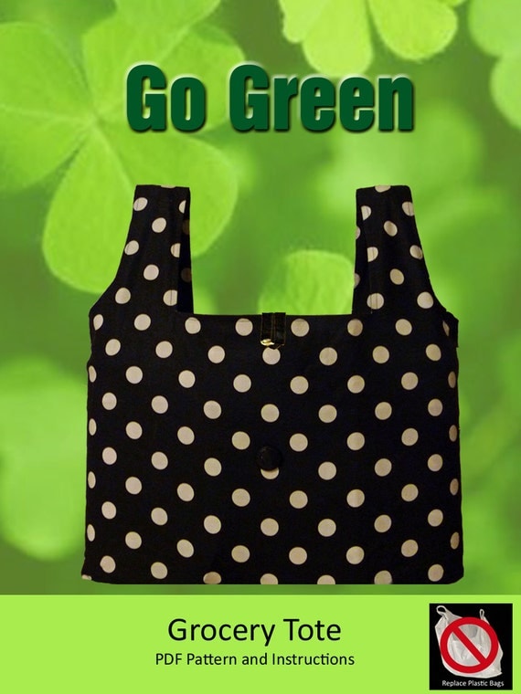 Reusable Grocery Bag PDF Pattern All-purpose by LilDudesAndDarlins