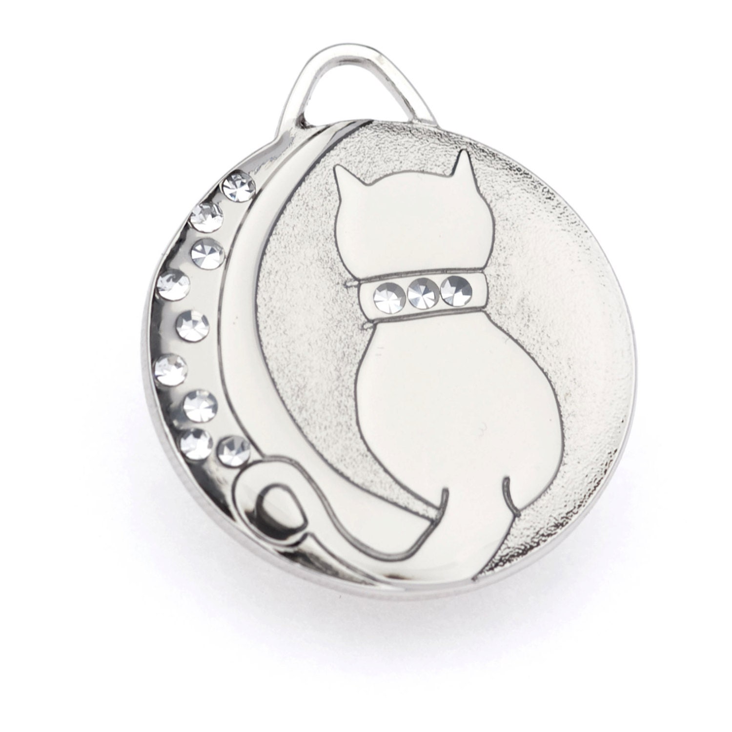 Cat ID Tag Personalized in Silver or Gold by PetBlessings ...