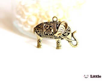 Limited Edition Replica Elephant - Flower Impression (10cm) main image 0
