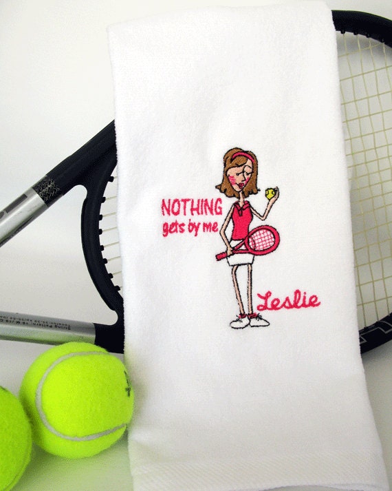 Tennis Gift Personalized Tennis Towel Tennis Towel