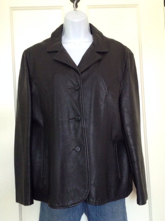 Vintage 1960's Mod Women's soft Leather Jacket looks